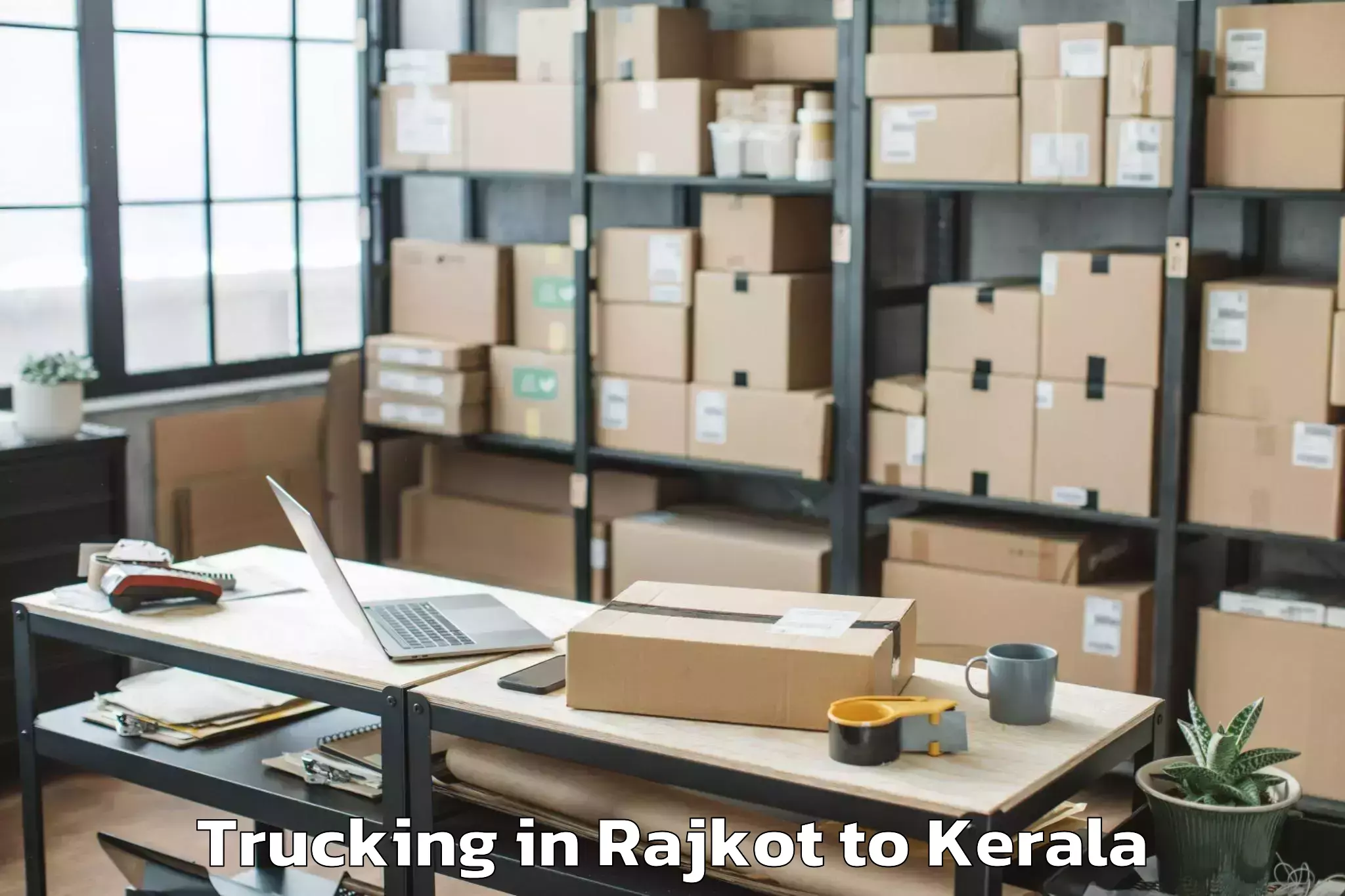 Get Rajkot to Kerala University Thiruvananth Trucking